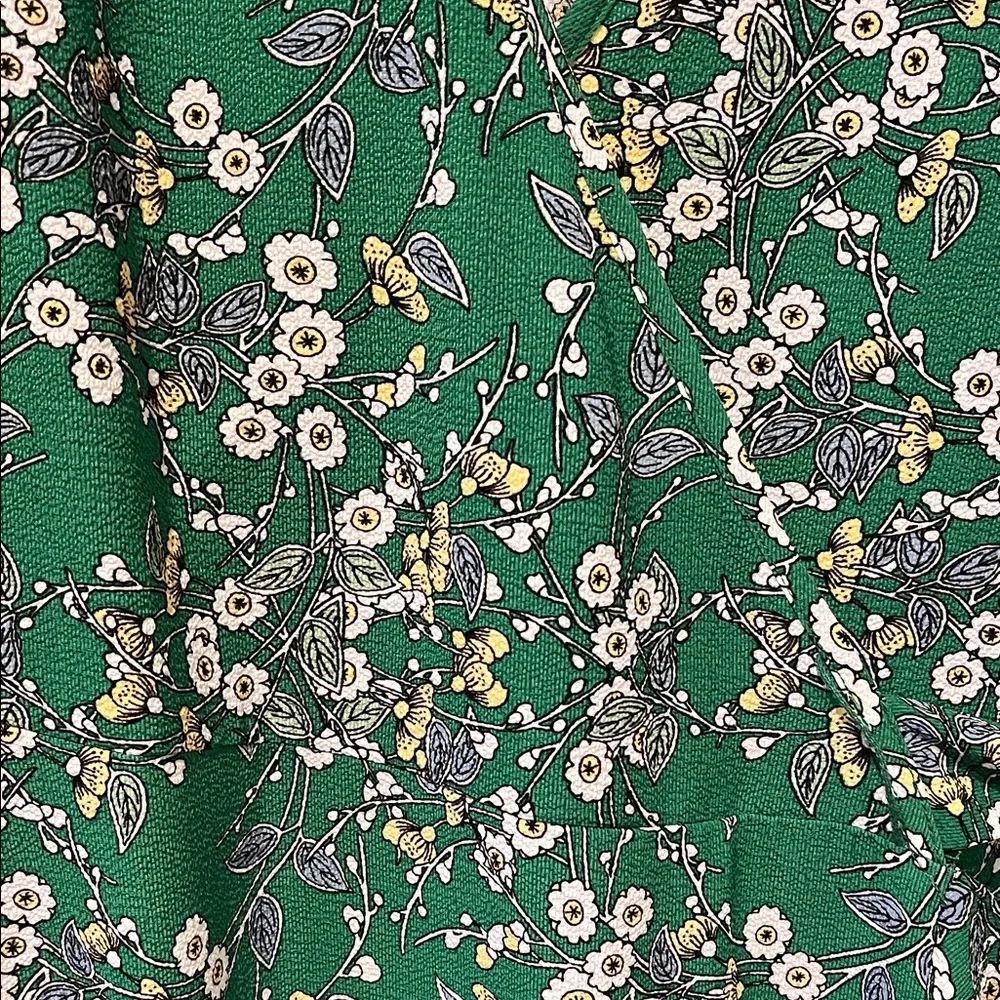 NWT Max Studio Midi green floral wrap dress - Picture 7 of 9